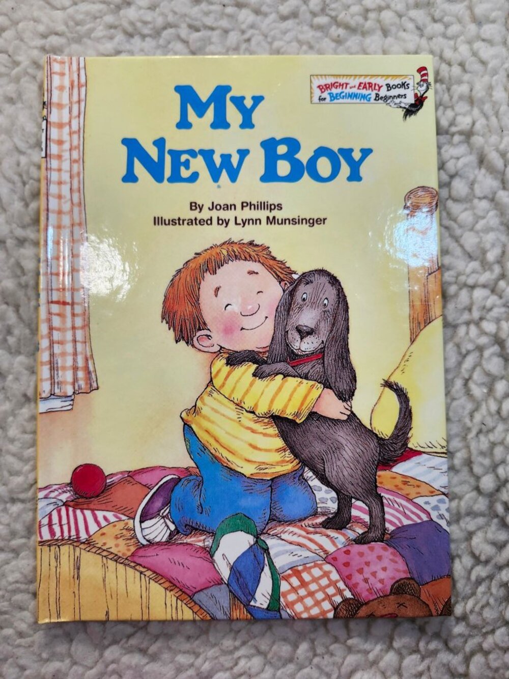 My New Boy Joan Phillips Lynn Munsinger Hardcover 1986 Bright & Early Book